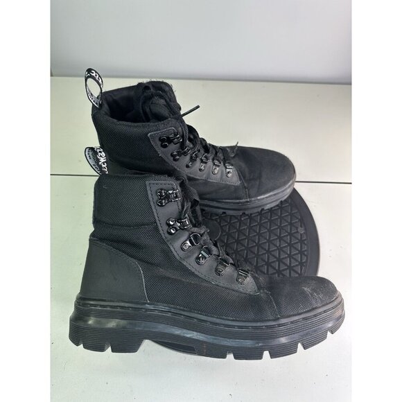 Dr. Martens Sz 7 Combs Tech II Black Combat Boots - Picture 1 of 9